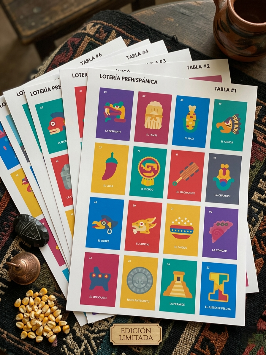 LOTERIA PREHISPANICA 8 TABLAS