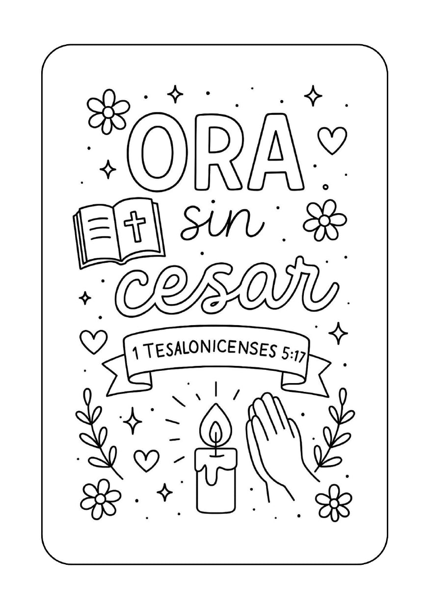 Versículos Bíblicos Para Colorear