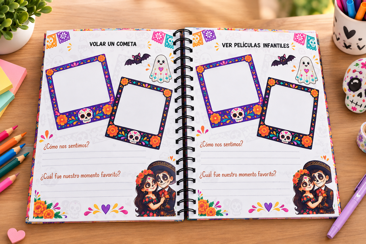 100 Citas Juntos - Libro de Citas con Diseño Festivo y Colorido para Momentos Especiales