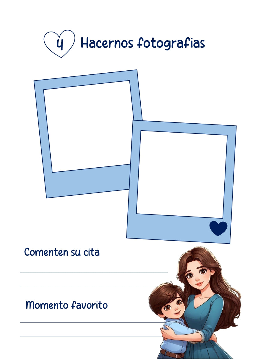 Libro "100 Citas con mi Príncipe" – Álbum de Aventuras y Conexión Familiar