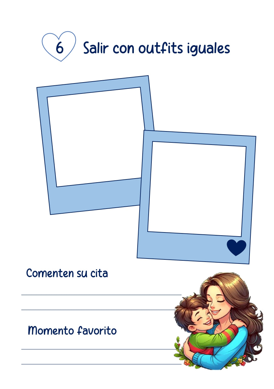 Libro "100 Citas con mi Príncipe" – Álbum de Aventuras y Conexión Familiar