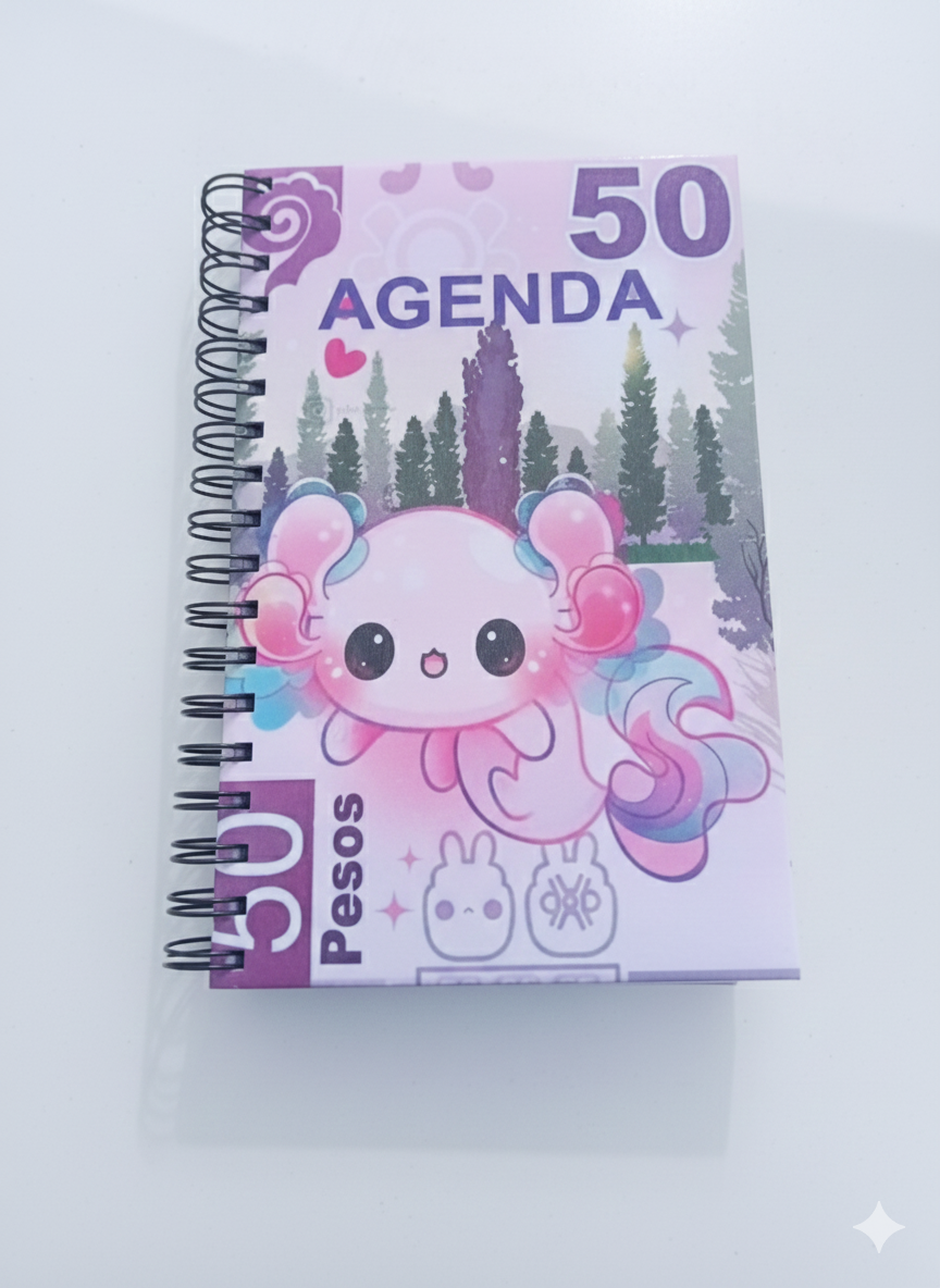 Libreta "Billete de $50 Ajolote"