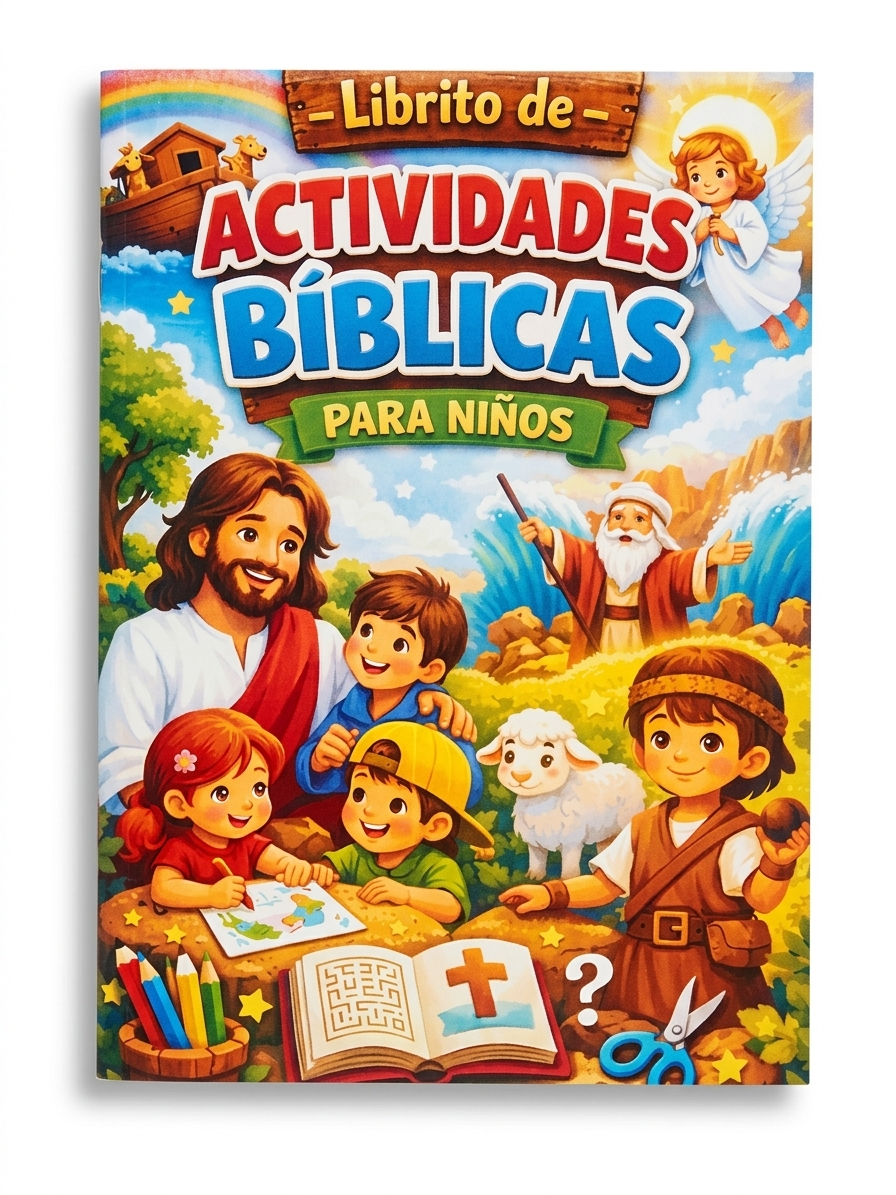 Libro de Actividades Bíblicas para Niños – 16 Páginas