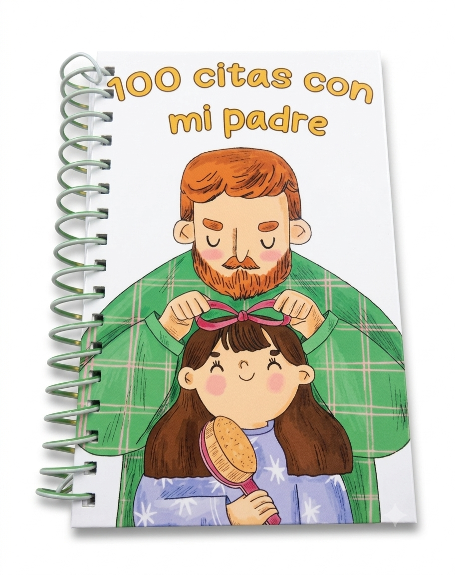 Libro "100 Citas con mi Padre" – Álbum de Recuerdos y Momentos Especiales