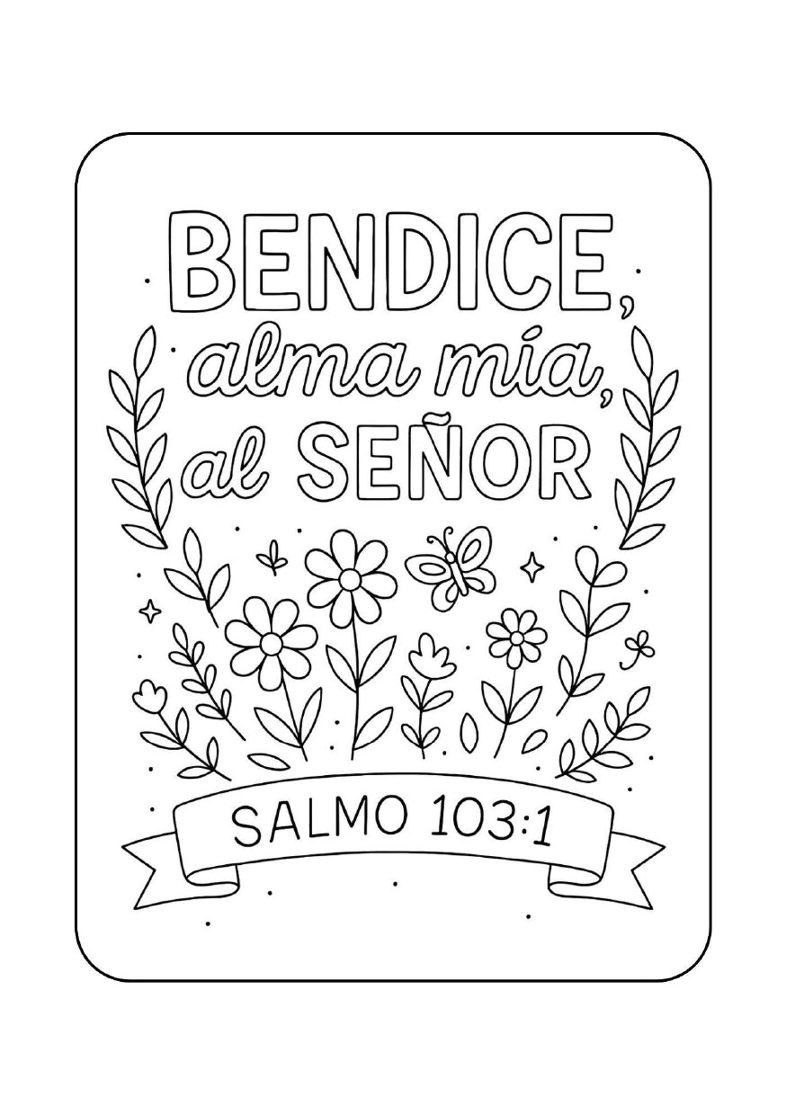 Versículos Bíblicos Para Colorear