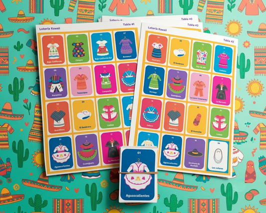 Lotería Vestimenta Estados de México